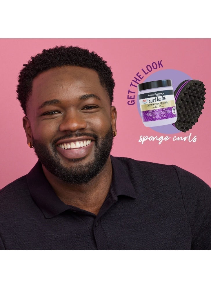 Aunt Jackie's Aunt Jackie’s Curl La La Defining Curl Custard 511g (18oz) – Curl Defining Cream for Natural Curls, Coils & Waves – Anti-Frizz with Shea Butter & Olive Oil - Image 5